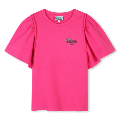 Einfarbiges T-Shirt KENZO KIDS M&Auml;DCHEN