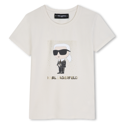 T-Shirt mit kurzen &Auml;rmeln KARL LAGERFELD KIDS M&Auml;DCHEN