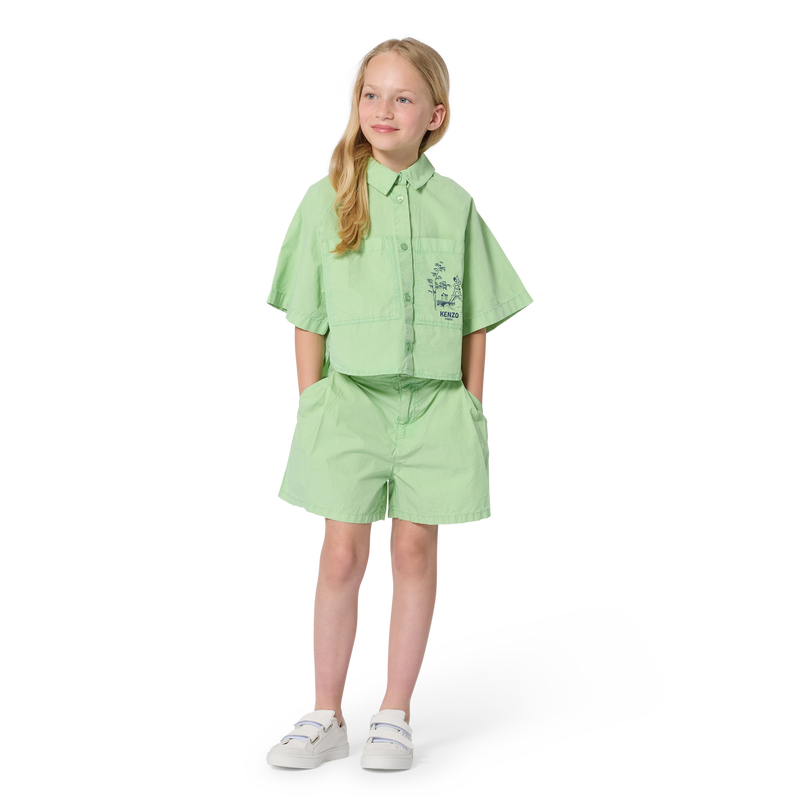 POPLIN HEMD KENZO KIDS 
                        M&Auml;DCHEN