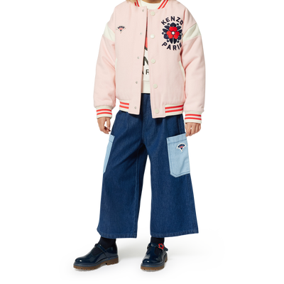 Woll-Jacke mit Stickerei KENZO KIDS M&Auml;DCHEN