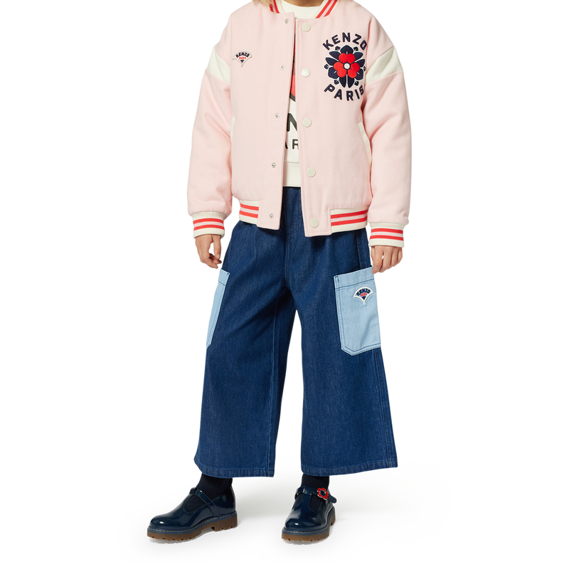 Woll-Jacke mit Stickerei KENZO KIDS 
                        M&Auml;DCHEN