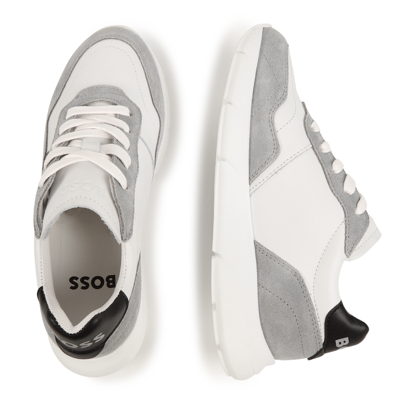 Leder-Sneakers zum Schn&uuml;ren BOSS 
                        M&Auml;DCHEN