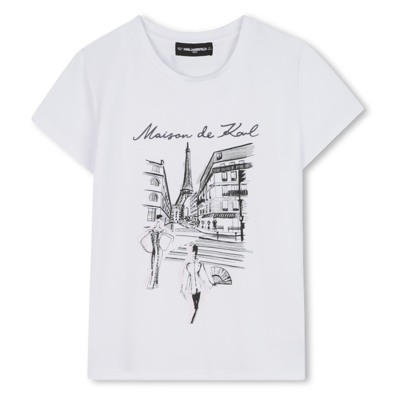 Kurzärmeliges T-Shirt KARL LAGERFELD KIDS 
                        MÄDCHEN