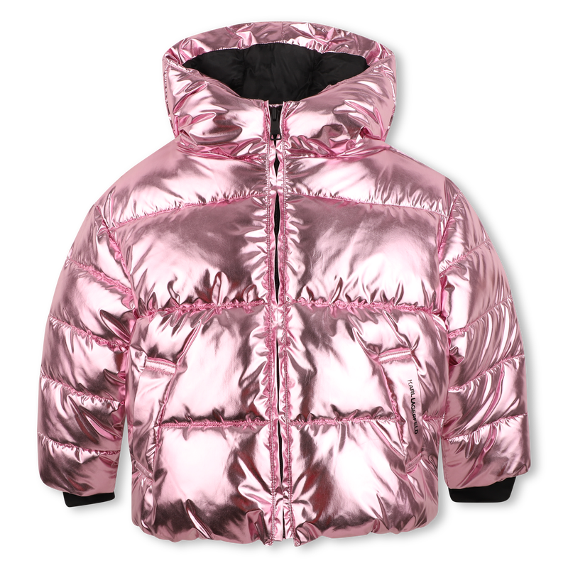 Steppjacke mit Kapuze KARL LAGERFELD KIDS 
                        M&Auml;DCHEN