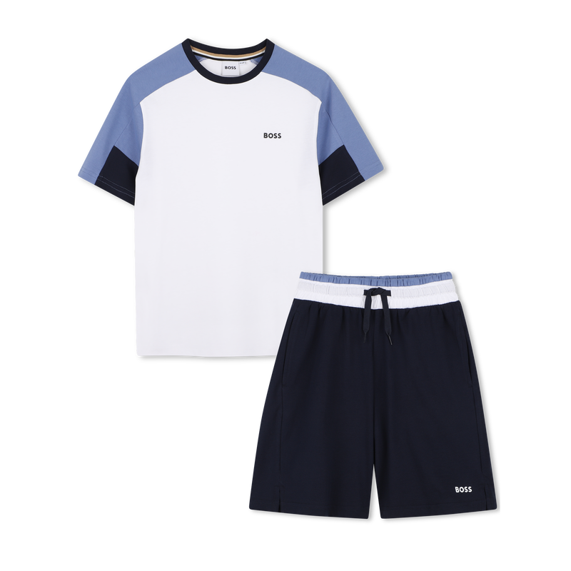 T-SHIRT + BERMUDA-SET BOSS 
                        JUNGE