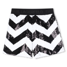 Shorts mit Fischgr&auml;tmuster KARL LAGERFELD KIDS 
                    M&Auml;DCHEN
