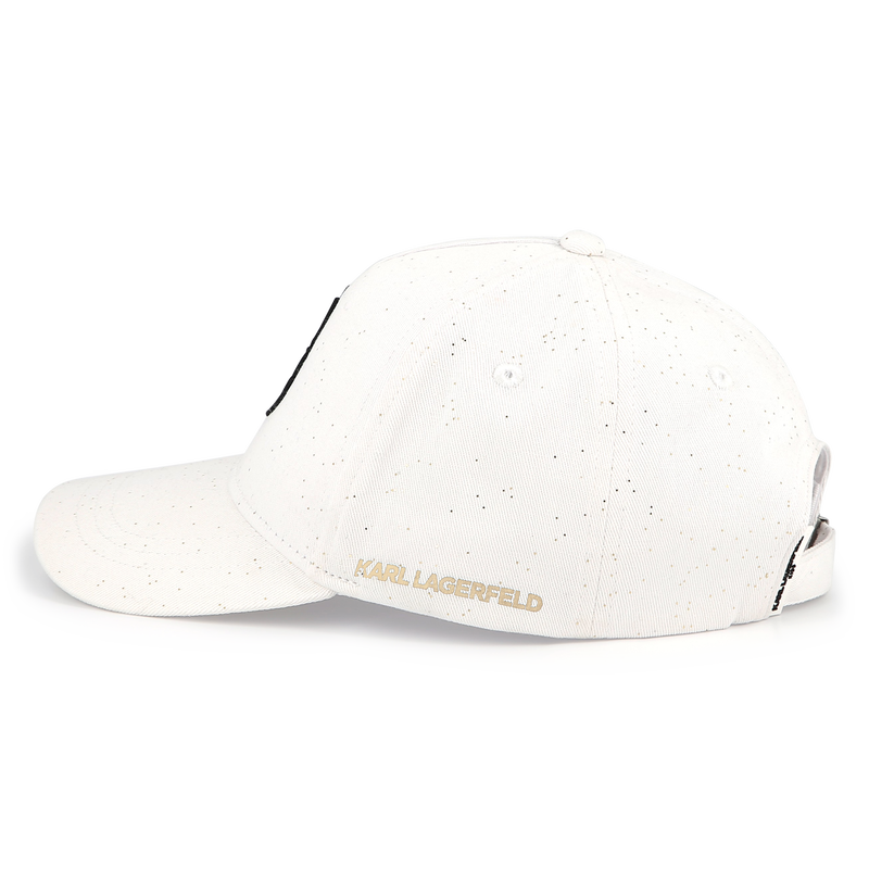 Verstellbares Baumwoll-Cap KARL LAGERFELD KIDS 
                        M&Auml;DCHEN