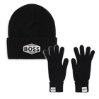M&uuml;tze und Handschuhe Set BOSS 
                    JUNGE
