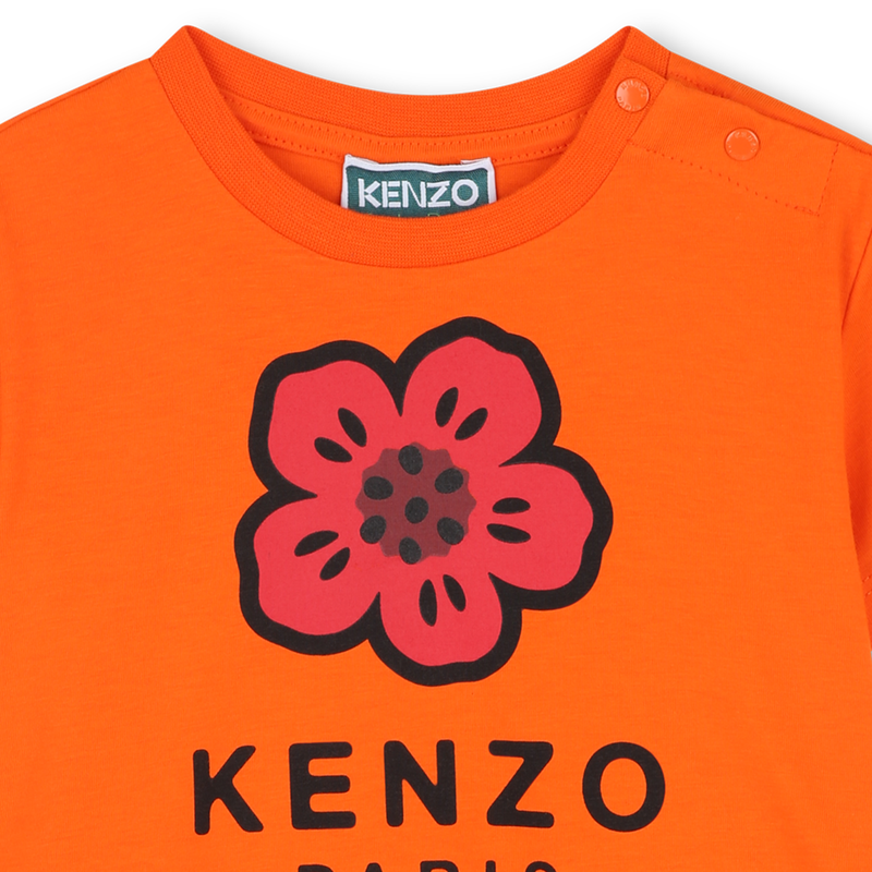 Kurz&auml;rmeliges Kleid KENZO KIDS 
                        M&Auml;DCHEN