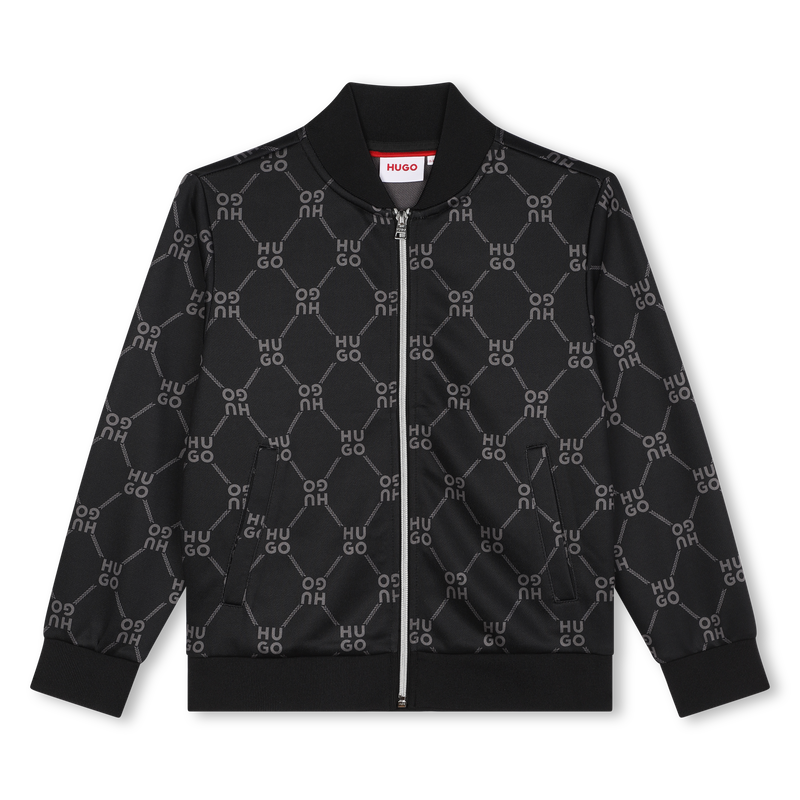 Sweatjacke aus Molton HUGO 
                        JUNGE