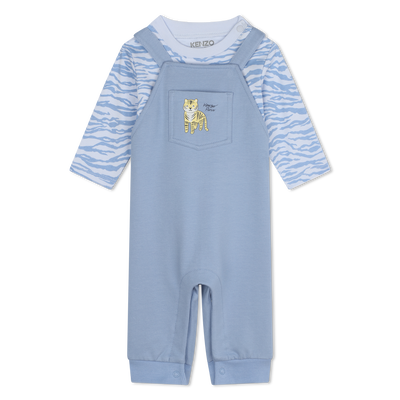 T-Shirt und Baumwoll-Latzhose KENZO KIDS JUNGE