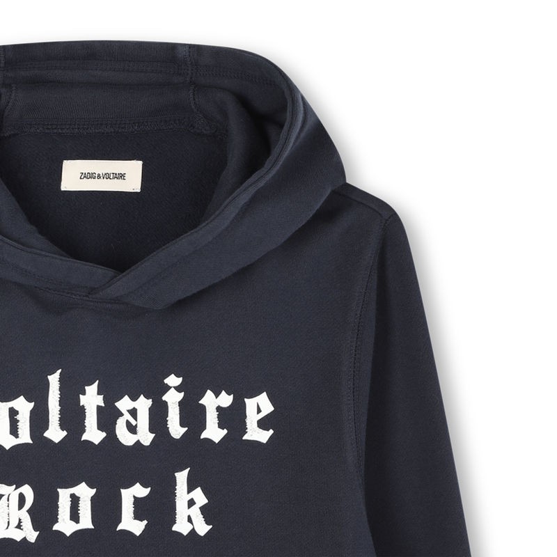 Fleece-Kapuzenpullover ZADIG & VOLTAIRE 
                        JUNGE