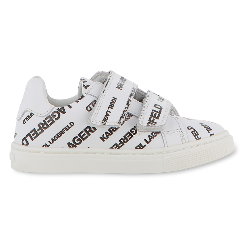 Ledersneaker mit Klett KARL LAGERFELD KIDS 
                        UNISEX