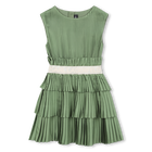 Plissiertes kurz&auml;rmeliges kleid KARL LAGERFELD KIDS 
                    M&Auml;DCHEN