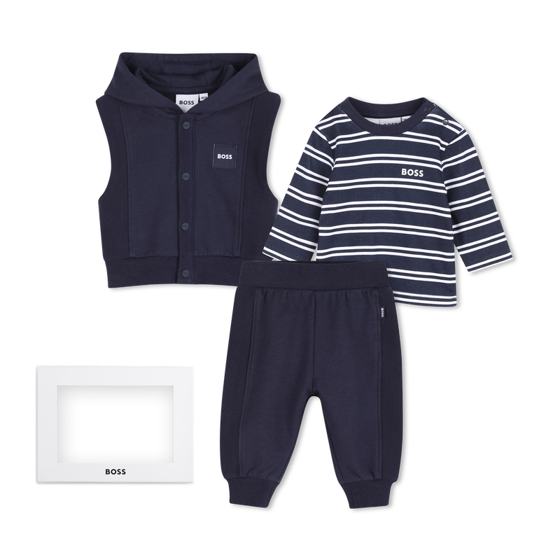 Hose, Cardigan und T-Shirt Set BOSS 
                        JUNGE