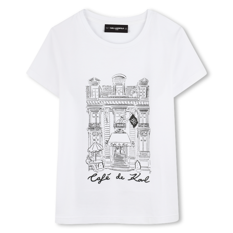 T-Shirt mit Druck KARL LAGERFELD KIDS 
                        M&Auml;DCHEN