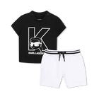 Set aus t-shirt und bermudashorts KARL LAGERFELD KIDS 
                    JUNGE