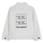 Jeansjacke mit reissverschluss KARL LAGERFELD KIDS 
                    JUNGE