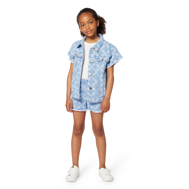 Kurzärmelige Jeansjacke MICHAEL KORS 
                        MÄDCHEN