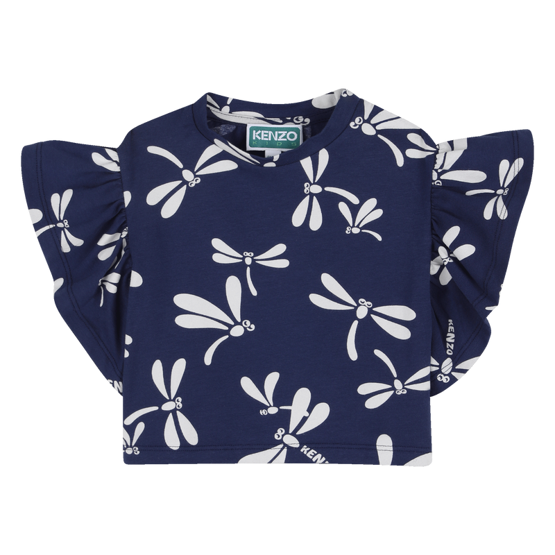 KURZ&Auml;RMELIGES T-SHIRT KENZO KIDS 
                        M&Auml;DCHEN