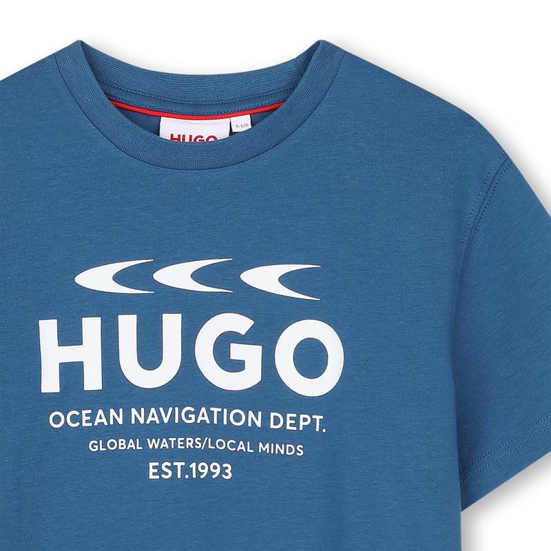 T-Shirt mit kurzen &Auml;rmeln HUGO 
                        JUNGE