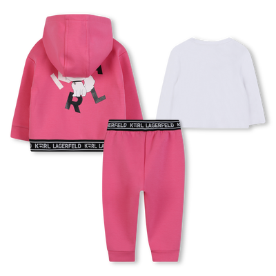 3-teiliges Jogging-Set KARL LAGERFELD KIDS M&Auml;DCHEN