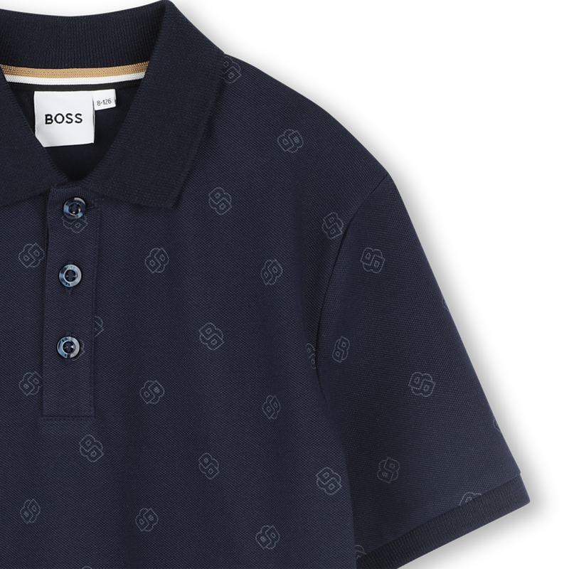 Gerades Poloshirt mit Print BOSS 
                        JUNGE