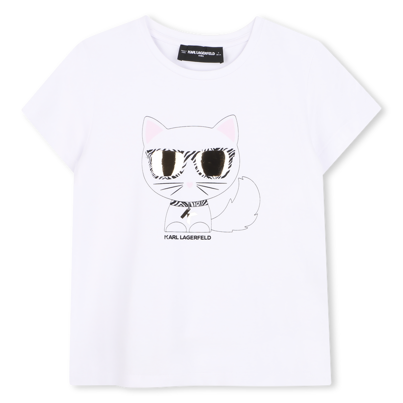 T-SHIRT ILLUSTRATION CHOUPETTE KARL LAGERFELD KIDS 
                        MÄDCHEN
