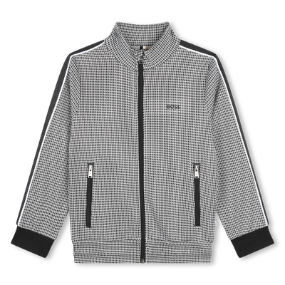 Cardigan mit Zip und Print BOSS JUNGE