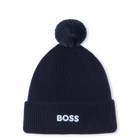 Strickm&uuml;tze mit Bommel BOSS 
                    JUNGE