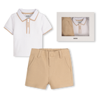 Set aus Polohemd und Shorts BOSS 
                    JUNGE