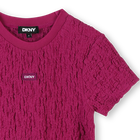 Strukturiertes Kurzarmkleid DKNY 
                    M&Auml;DCHEN