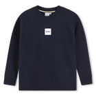 Fleece-sweatshirt, MARINE, hi-res