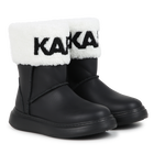 Lederstiefeletten mit Umschlag KARL LAGERFELD KIDS 
                    M&Auml;DCHEN