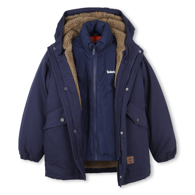 Parka aus Baumwoll-Canvas TIMBERLAND 
                        JUNGE