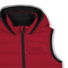 Daunenjacke mit Kapuze in Flann-Optik BOSS 
                    JUNGE