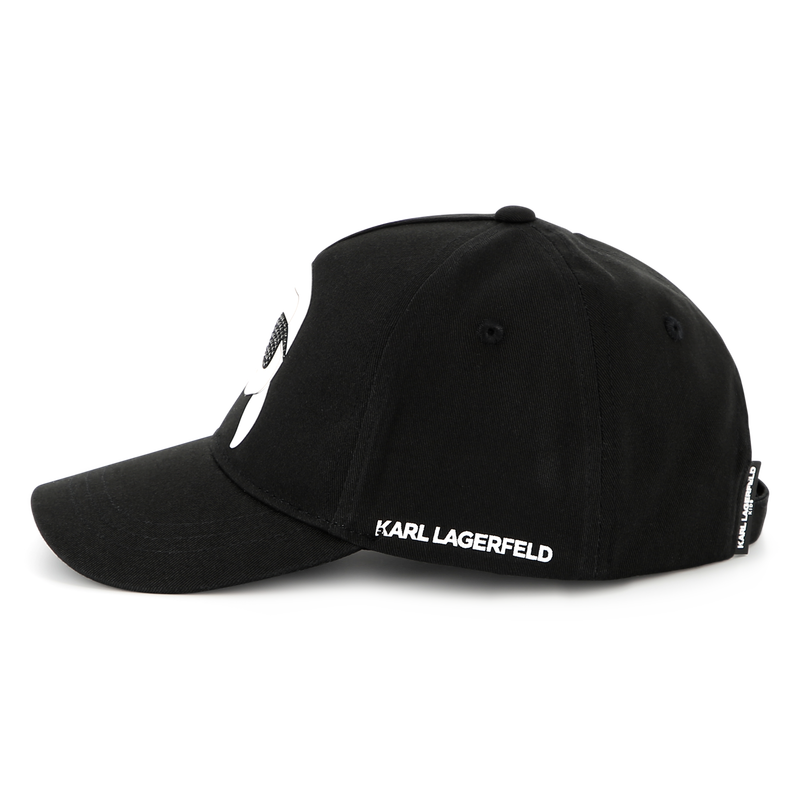 Verstellbares Baumwoll-Cap KARL LAGERFELD KIDS 
                        M&Auml;DCHEN