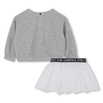 Set aus Sweatshirt und Rock KARL LAGERFELD KIDS M&Auml;DCHEN