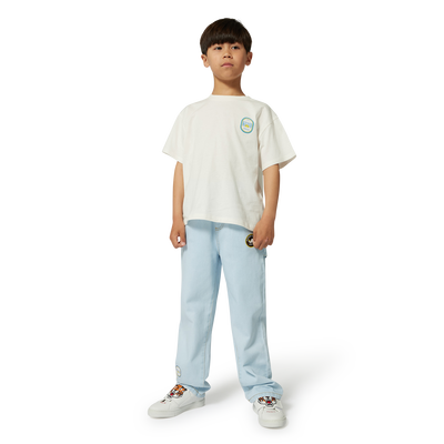 Jeans mit Siegel-Drucken KENZO KIDS JUNGE