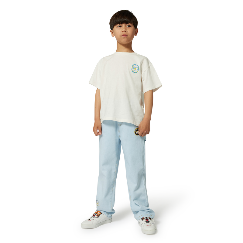 Jeans mit Siegel-Drucken KENZO KIDS 
                        JUNGE