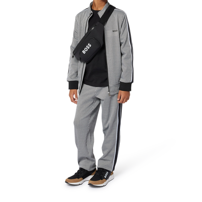 Cardigan mit Zip und Print BOSS JUNGE