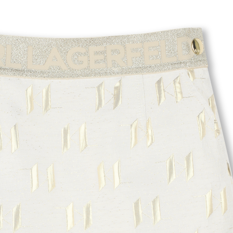 Festlicher Rock mit Markenlogo KARL LAGERFELD KIDS 
                        M&Auml;DCHEN