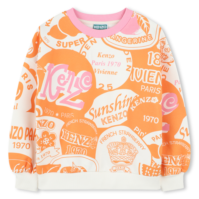 Sweatshirt aus Molton KENZO KIDS 
                        M&Auml;DCHEN