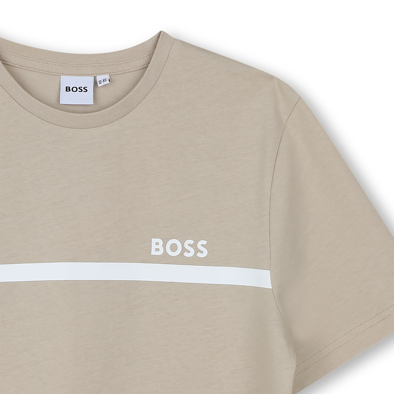 KURZ&Auml;RMELIGES T-SHIRT BOSS 
                        JUNGE