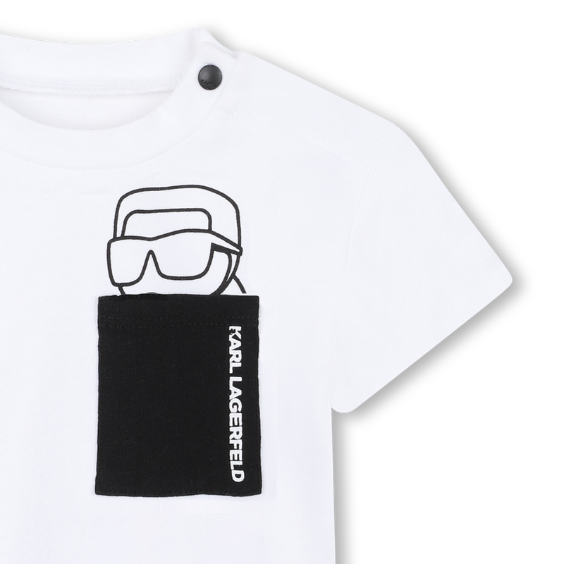 SET AUS T-SHIRT UND HOSE KARL LAGERFELD KIDS 
                        JUNGE