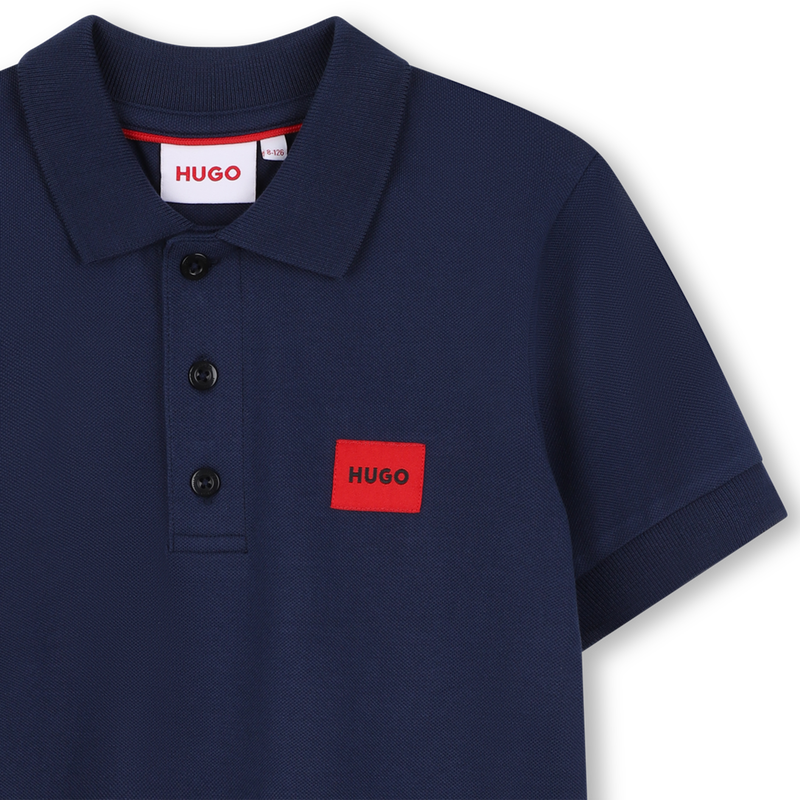 KURZ&Auml;RMELIGES POLOSHIRT HUGO 
                        JUNGE