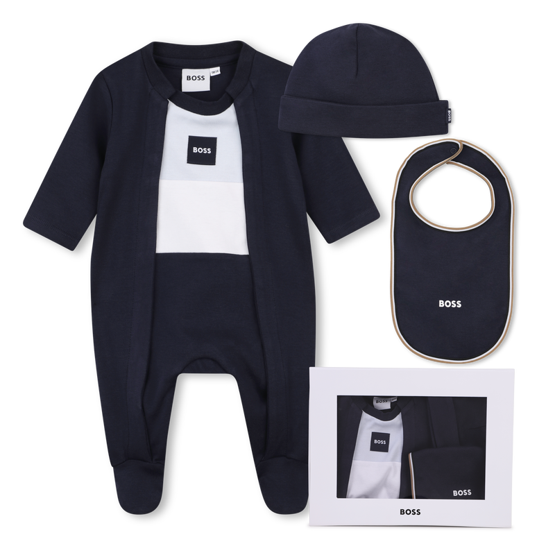 Pyjama-Set mit M&uuml;tze und L&auml;tzchen BOSS 
                        JUNGE