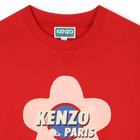 Sweatshirt aus ungeb&uuml;rstetem Fleece KENZO KIDS 
                    M&Auml;DCHEN