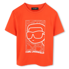 T-Shirt mit Print, ORANGE, hi-res