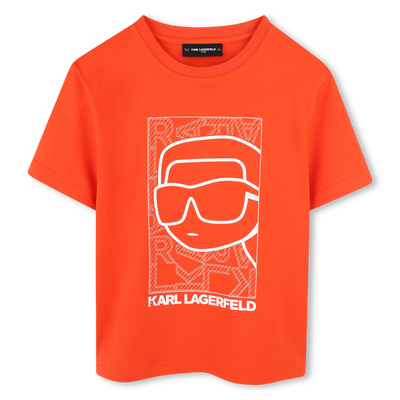 T-Shirt mit Print KARL LAGERFELD KIDS JUNGE